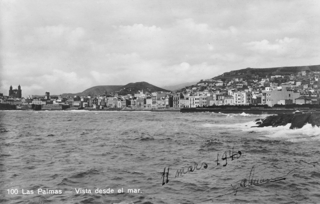 Las Palmas, 1940 - Carte postale de Victor de Caluwé