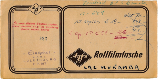 Luluabourg, 1957 - Cinéphot sprl - Agfa Rollfilmtasche