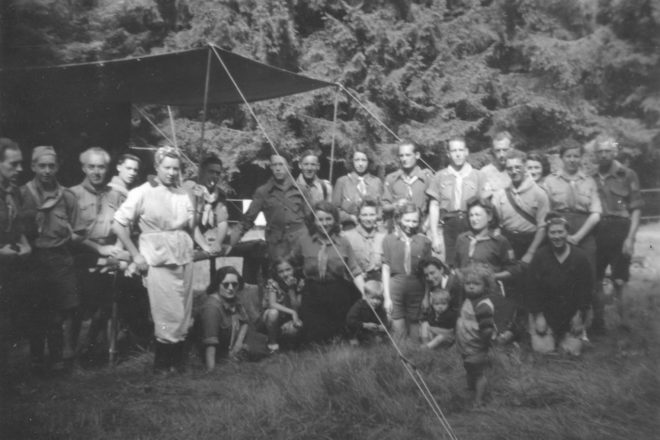 Chiny, 1945 - Camp scout du mois de juillet de la 21e BSB