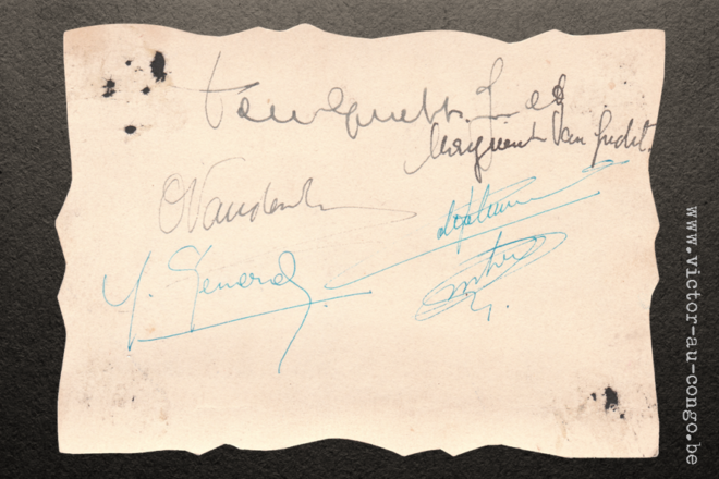 1936 - Afscheidskaart, Recto