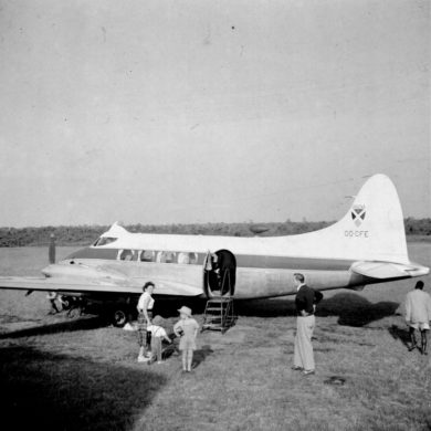 Goma, 1953 - de Havilland DH 104 Dove OO-CFE de la Sabena