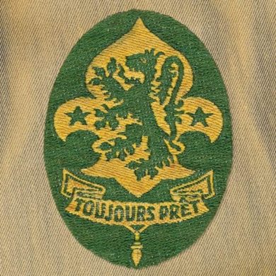 Insigne Scouts-BSB avec la devise TOUJOURS PRET