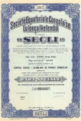 Titre au porteur SECLI